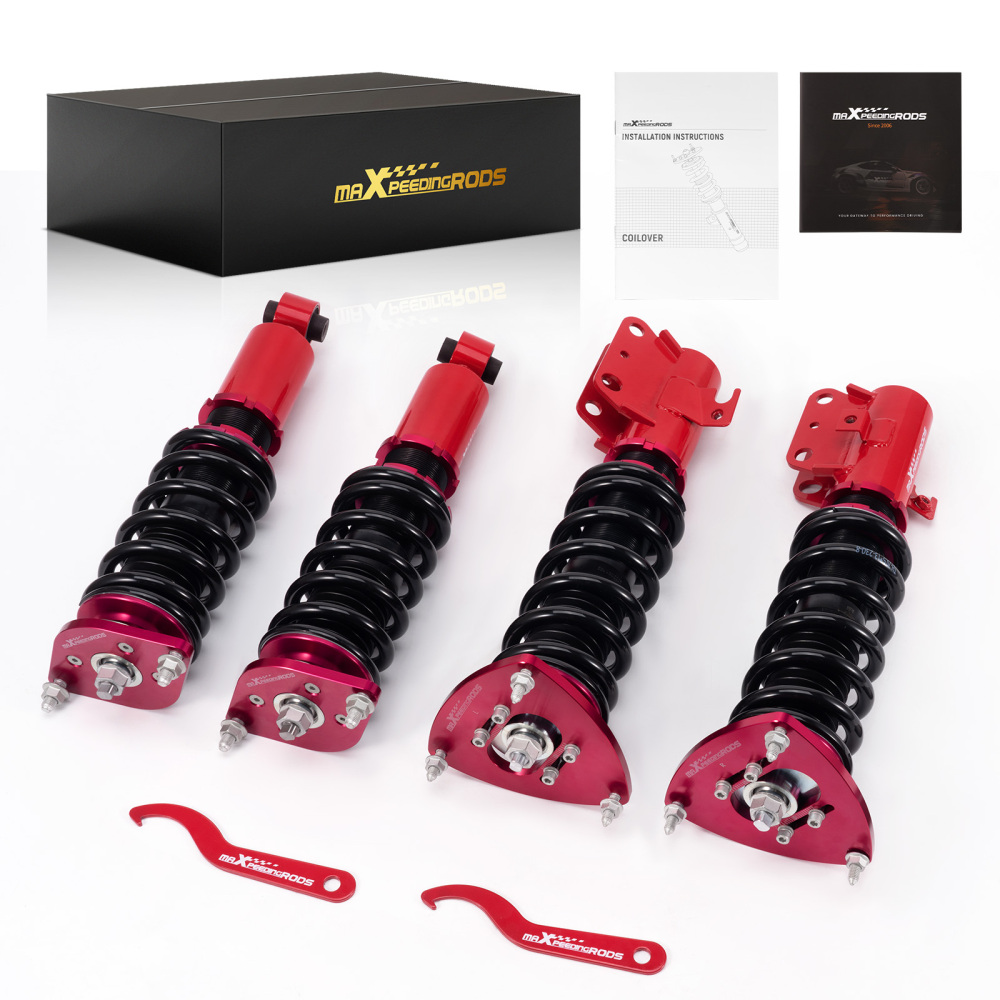 MaXpeedingrods Coilovers Lowering Kit compatible for Subaru WRX STI 2008-14 Adj. Height