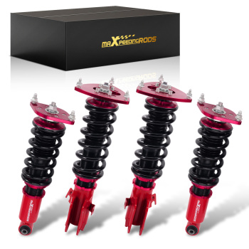 MaXpeedingrods Coilovers Lowering Kit compatible for Subaru WRX STI 2008-14 Adj. Height