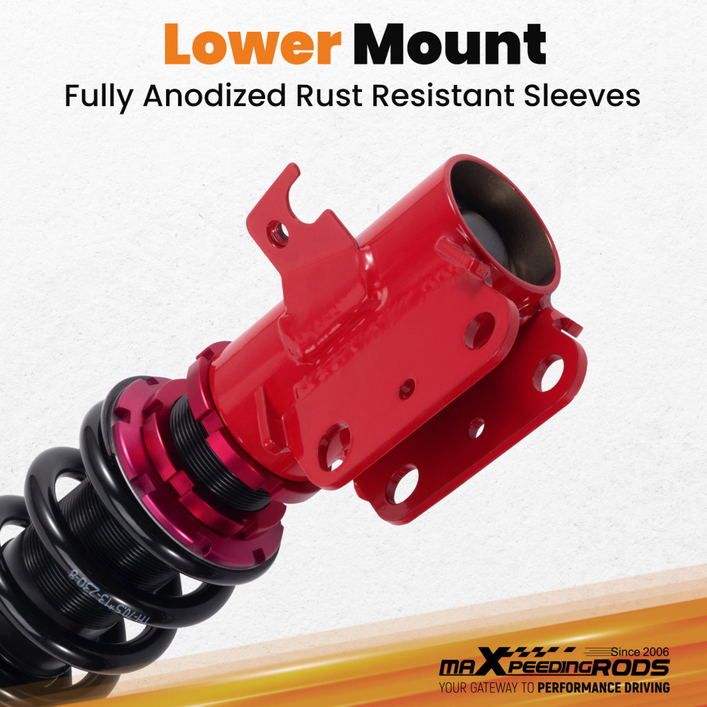 MaXpeedingrods Coilovers Lowering Kit compatible for Subaru WRX STI 2008-14 Adj. Height