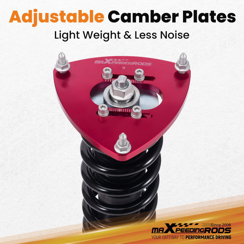 MaXpeedingrods Coilovers Lowering Kit compatible for Subaru WRX STI 2008-14 Adj. Height