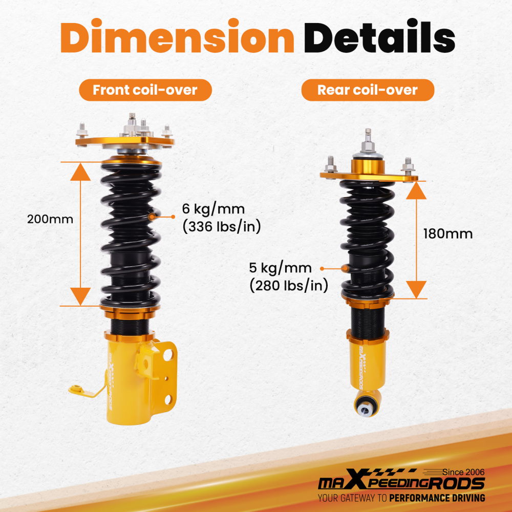 Coilover Suspension Kit compatible for Toyota for GT86Subaru BRZ ZN6 2012-2020 Lowering Kit