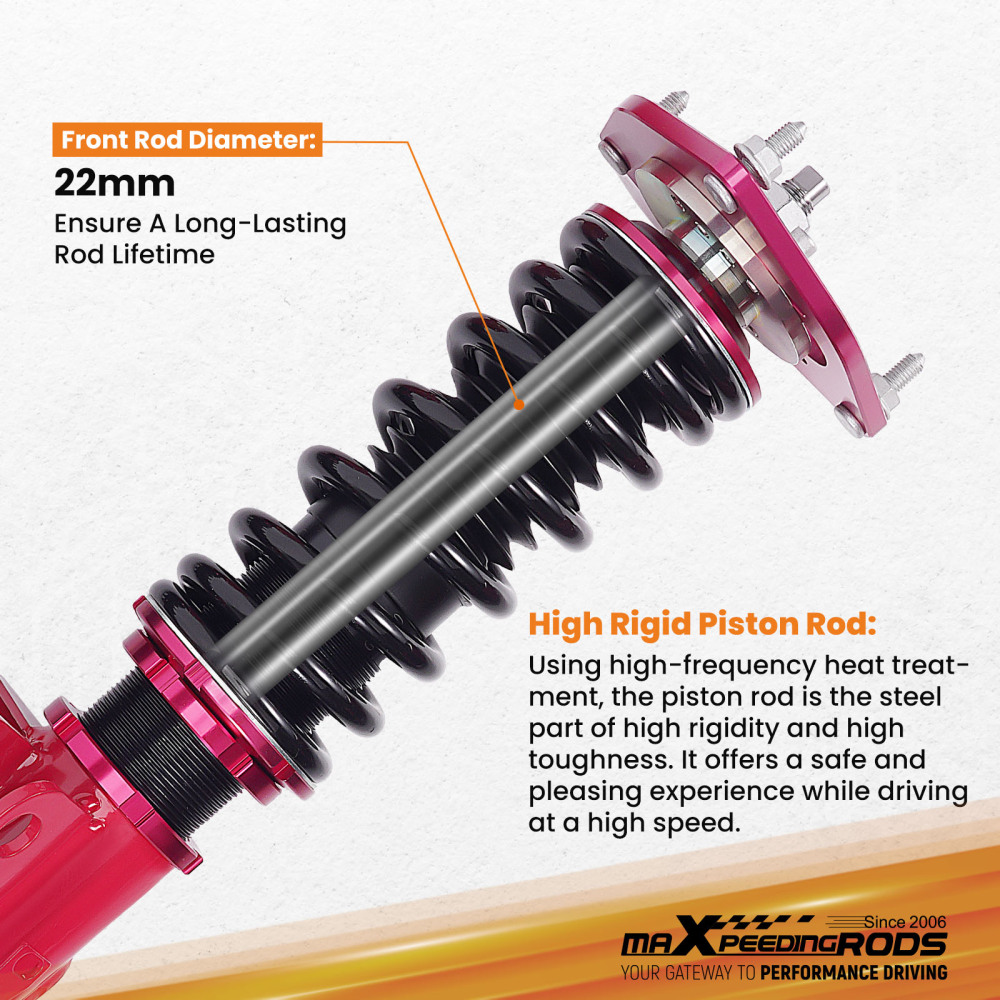 Coilovers Lowering Kit compatible for Toyota 86 for GT86 FT86 12+ ZN6 Shocks Struts