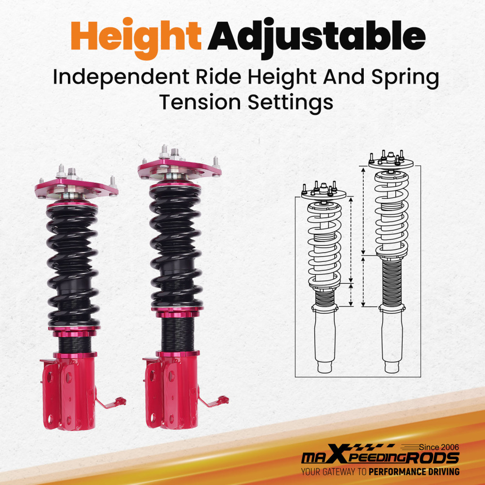 Coilovers Lowering Kit compatible for Toyota 86 for GT86 FT86 12+ ZN6 Shocks Struts