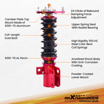 Front Pair Coilover Shock+Spring Lowering Kit For FRS FR-S BRZ 86 GR86 13-20