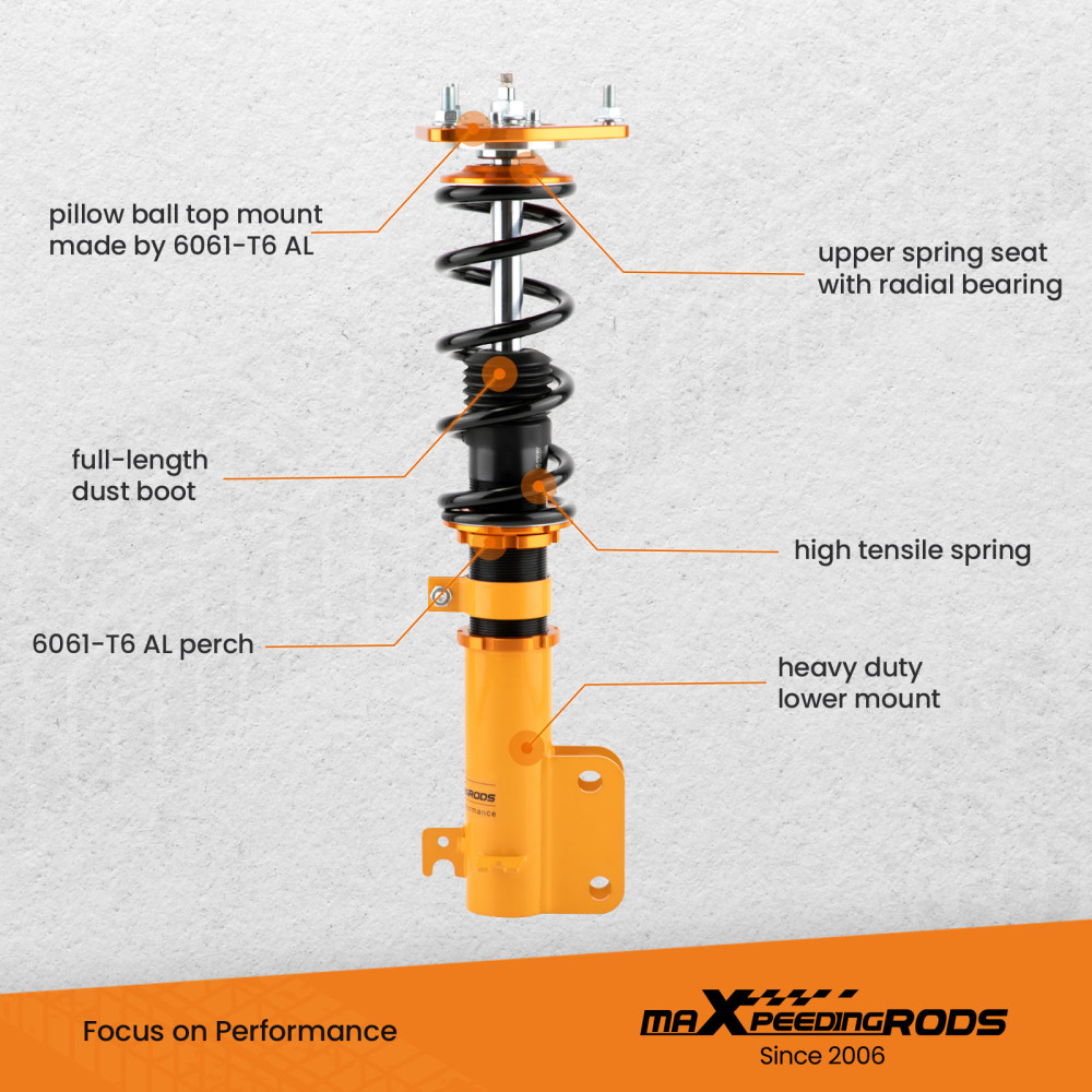 MaXpeedingrods Racing Coilovers Lowering Coils New Compatible For Subaru forester 5th gen 2019-2021 SK9