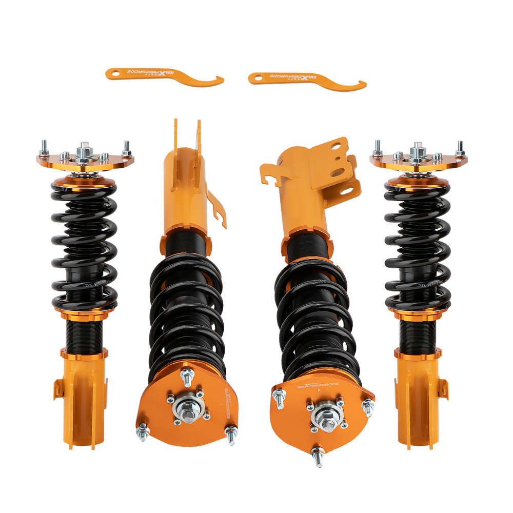 Compatible for Subaru Forester 1998-2002 Complete Adjustable Height Shocks Coilovers Suspension Kit  lowering kit