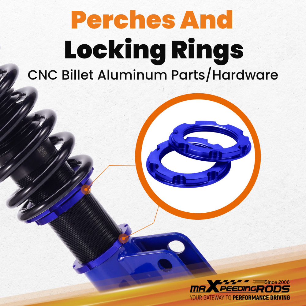 Kit Assetto Coilover Ammortizzatori compatibile per Subaru Impreza WRX/STI GDA GDB 2002-2007