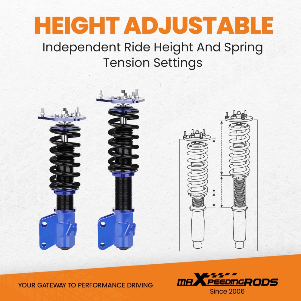 Compatible for SUBARU IMPREZA 2000.08-2007.06 GDA GD9 GGA compatible for SAAB 9-2X 2005-2007 Coilover Suspension Struts Lowering Kit