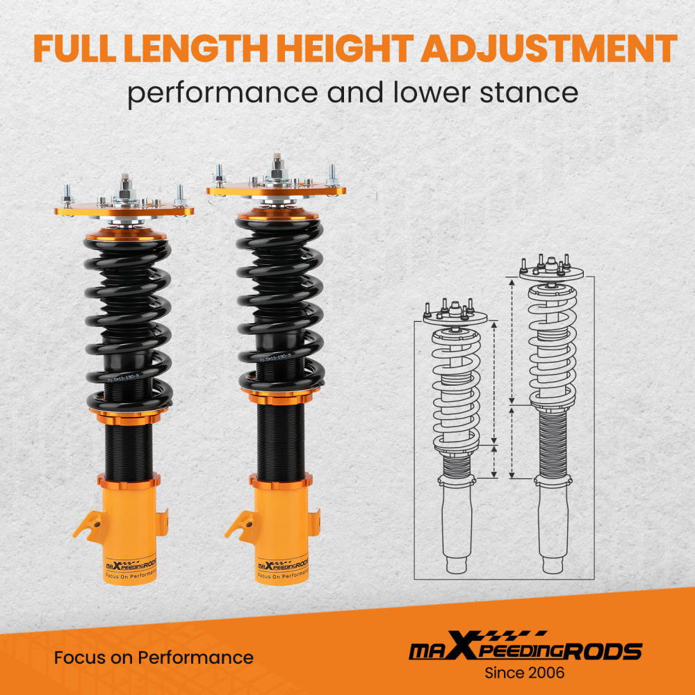 Coilovers/Suspensión roscada compatible para Subaru Impreza WRX 2000-2007 GDA GD9 GGA