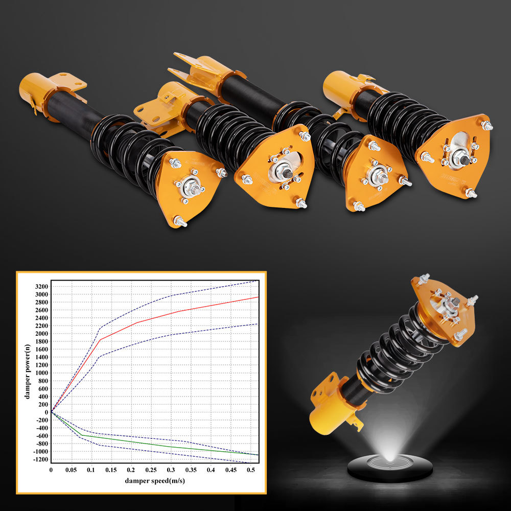 Compatible for Subaru Impreza 02-07EJ20 EJ25 GDB Adj Height Coilovers Spring strutslowering kit