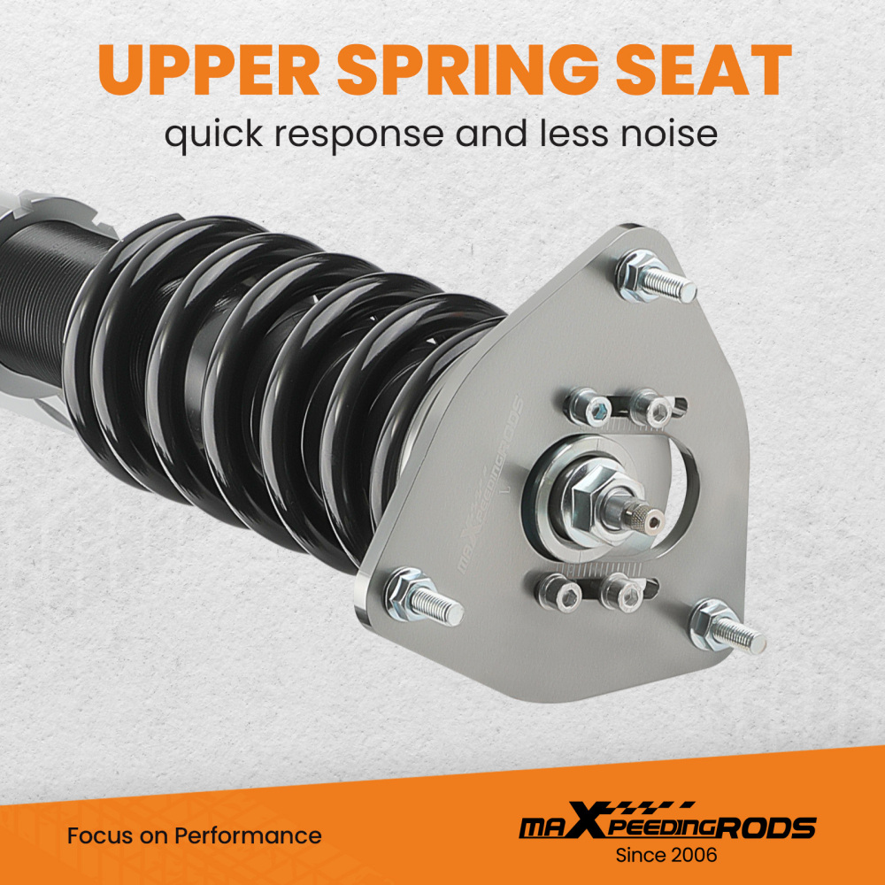 Compatible for Subaru Impreza 2002 - 2007 GDB GDA 24 Ways Adjustable Coilover Suspension Kit Grey Lowering Kit