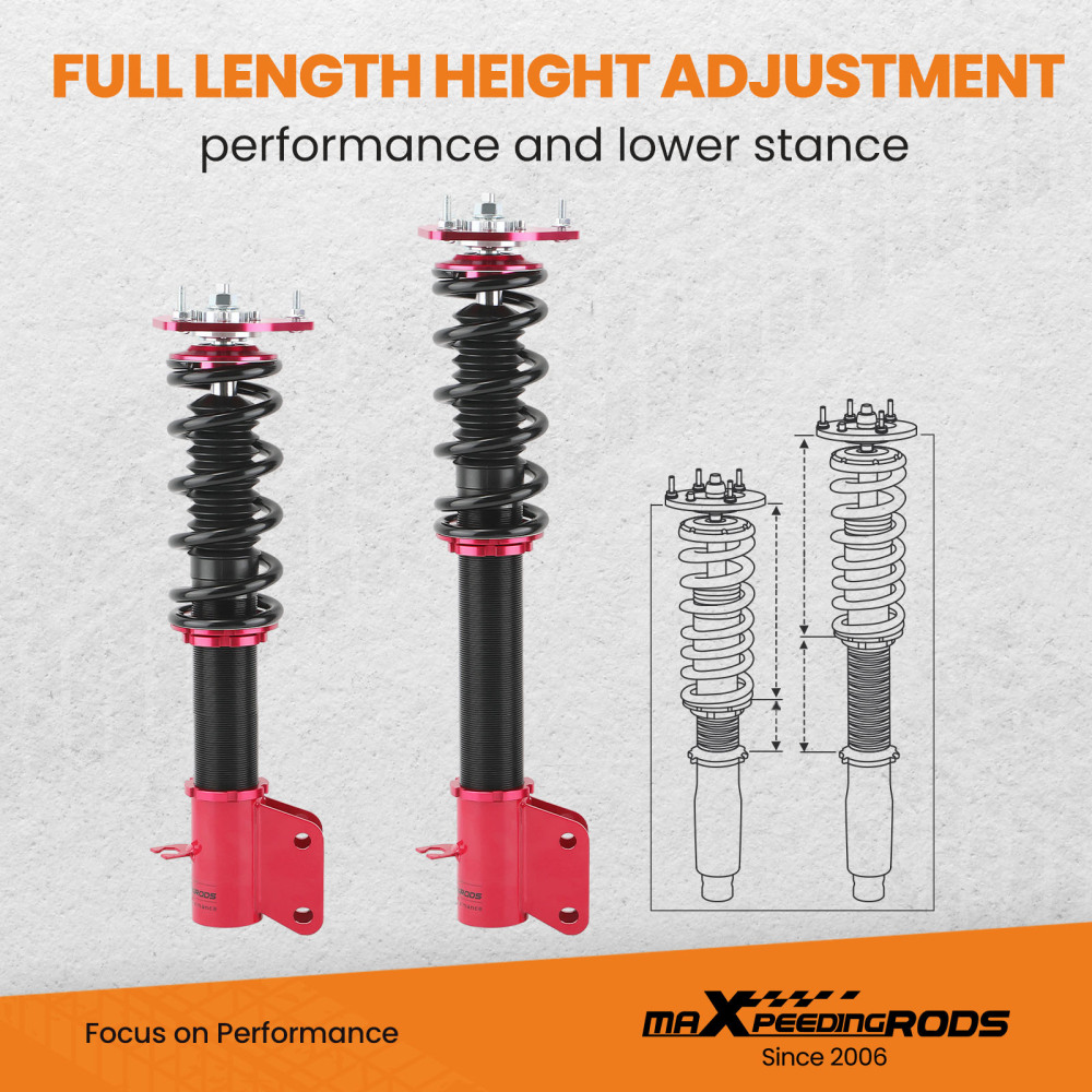 Coilover Suspension Shock Coilovers Compatible for SUBARU IMPREZA 2000.08-2007.06 Lowering Kit