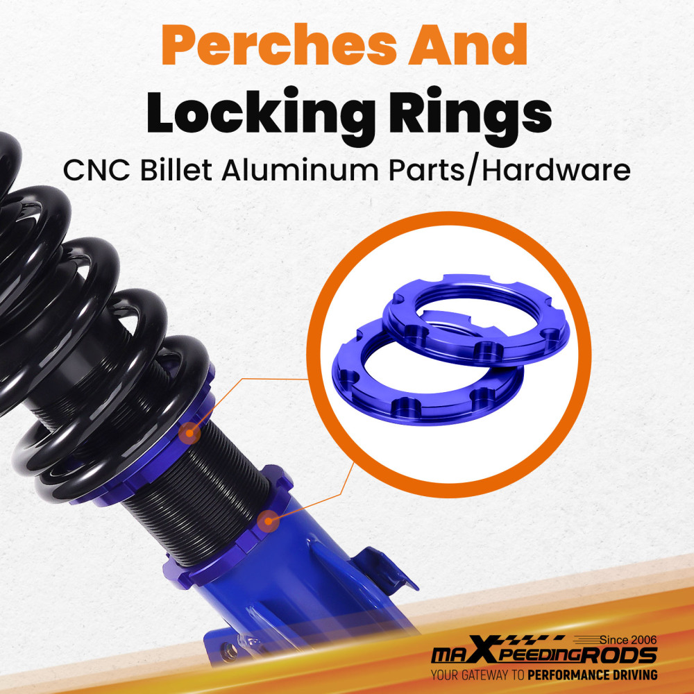 BFO Coilovers Spring Struts compatible for Subaru Impreza WRX 03-07 compatible for Forester SG 03-08