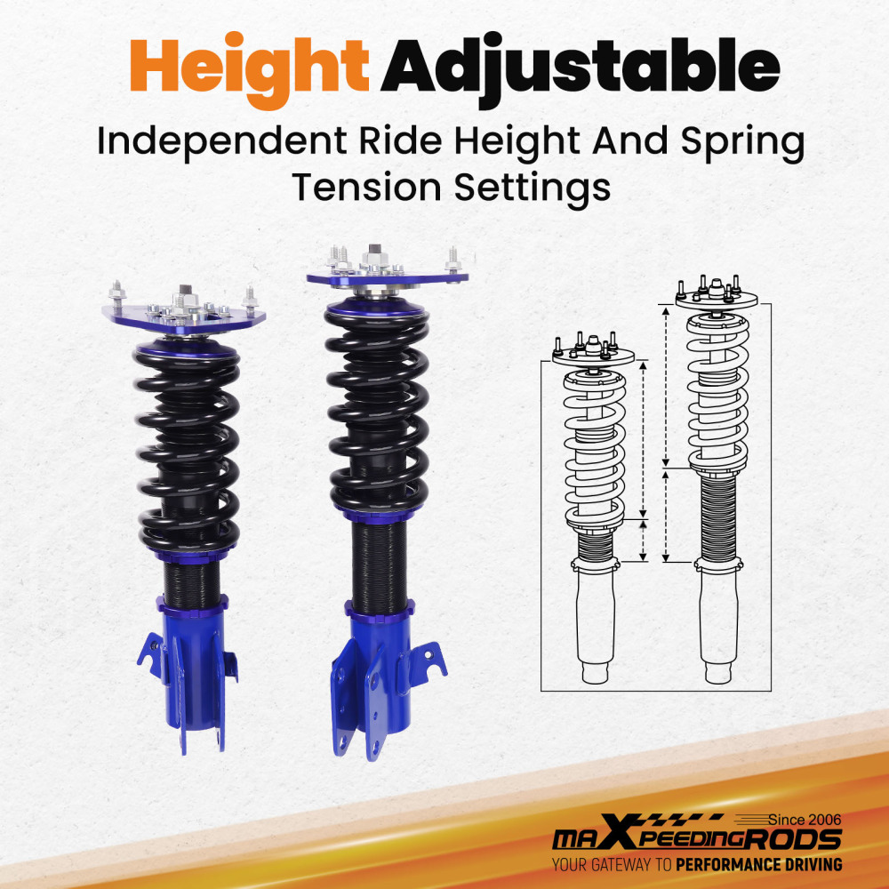 BFO Coilovers Spring Struts compatible for Subaru Impreza WRX 03-07 compatible for Forester SG 03-08