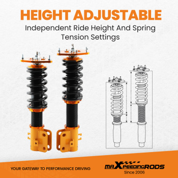 Coilover Suspension Kits Compatible for Subaru Legacy 2000-2004 BE sedan only 24 Ways Adj Damper Shock Struts lowering kit
