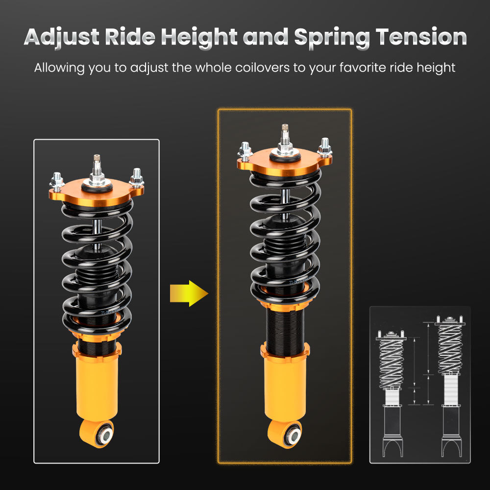Coilover Suspension Kits Compatible for Subaru Legacy 2000-2004 BE sedan only 24 Ways Adj Damper Shock Struts lowering kit