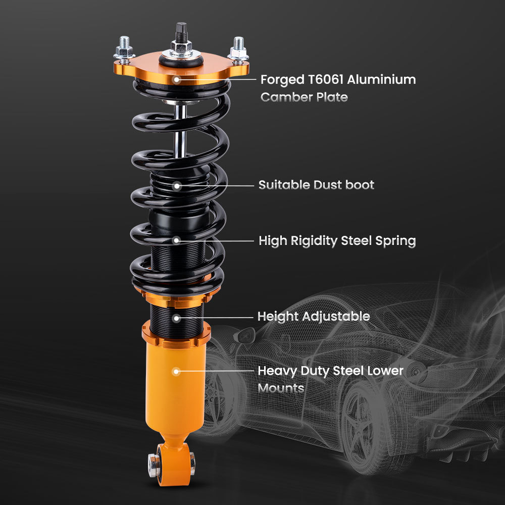 2000 - 2004 compatible for Subaru Outback Complete Struts Shocks Coil Spring Coilovers  Lowering Kit