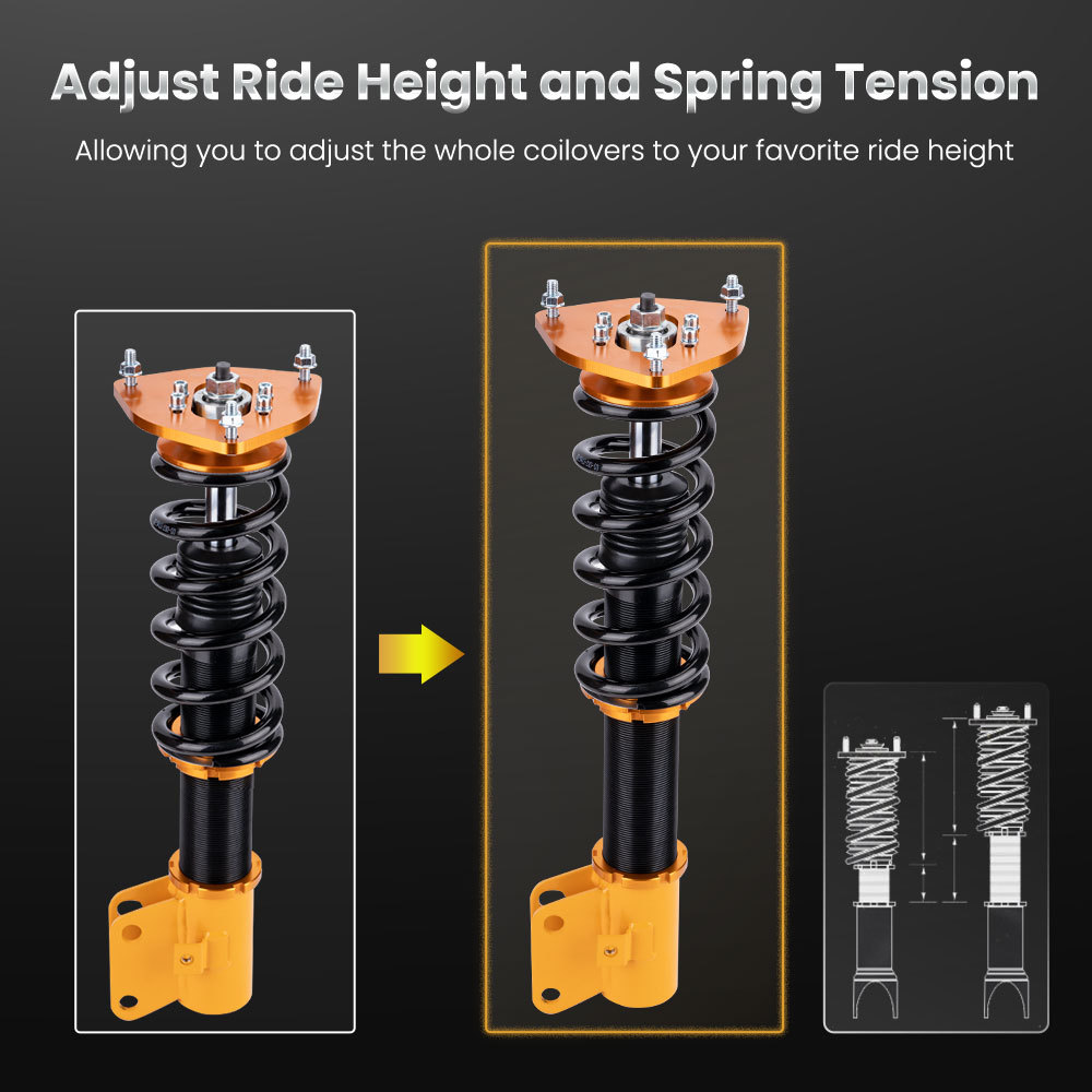 2000 - 2004 compatible for Subaru Outback Complete Struts Shocks Coil Spring Coilovers  Lowering Kit