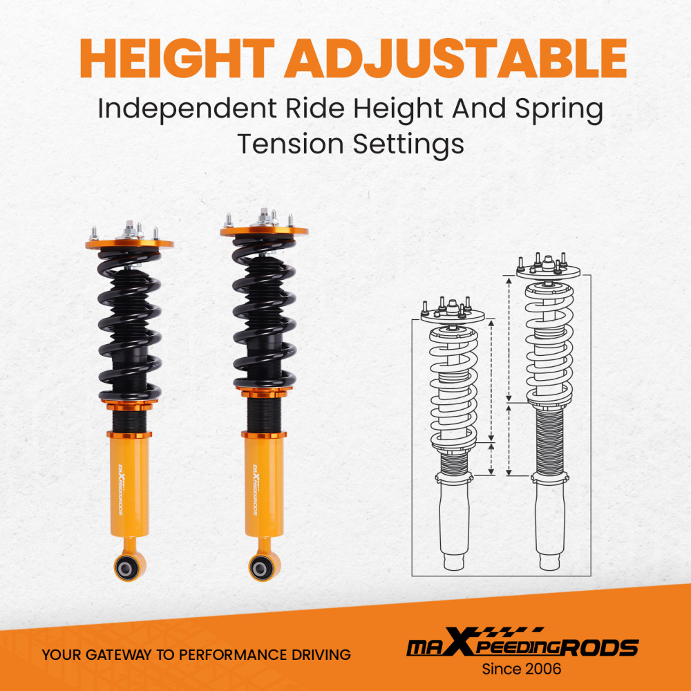 Compatible for Toyota Supra JZA70 MA70 GA70 86-92 Shock Absorbers Height Adjustable Coilovers lowering kit