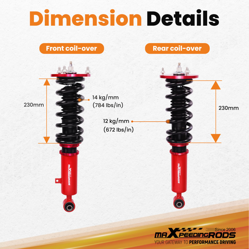 Ammortizzatori Assetto a Ghiera Regolabile compatibile per Toyota Supra MA70L GA70