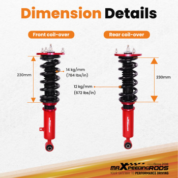 Ammortizzatori Assetto a Ghiera Regolabile compatibile per Toyota Supra MA70L GA70