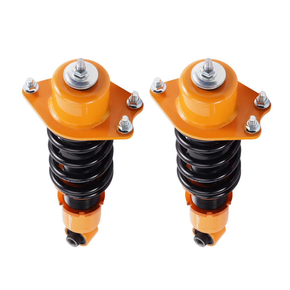 Gold Full Coilover Struts Shock Suspension Kit For 2005-2010 compatible for Scion Tc Adj Height lowering kit