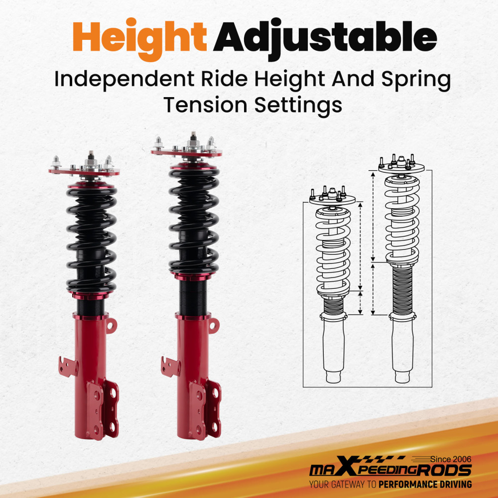 Full Coilover Suspension Kit compatible for Scion tC 2005-2010 Damper Adjustable