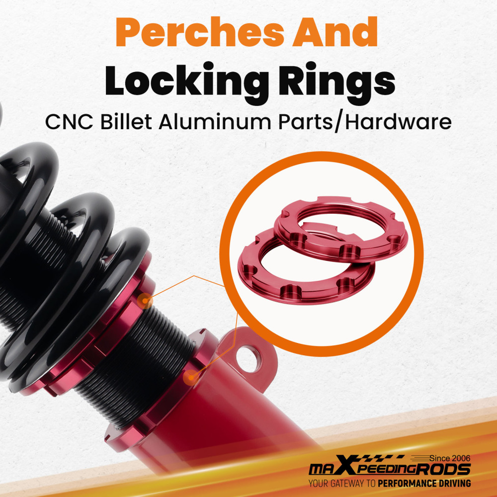 MaXpeedingrods Coilovers 24 Way Damper Struts Shock Kit compatible for Scion TC 2005-2010