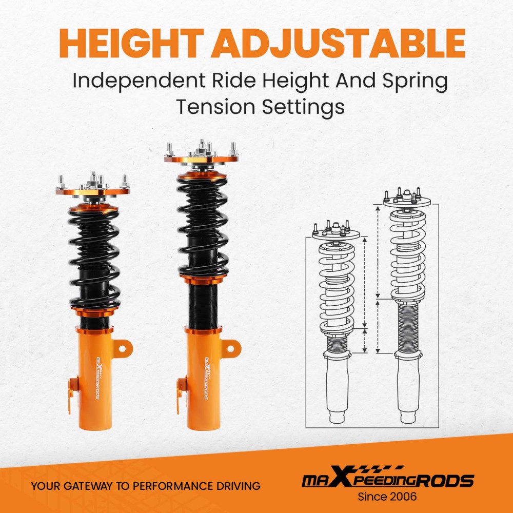 Coilover Suspension Kits compatible for Toyota Scion TC 2011-2016 AGT20 24 Ways Damper Adj. Shocks lowering kit
