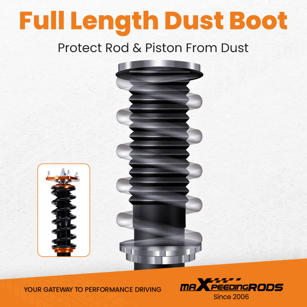MaXpeedingrods Coilovers Kit compatible for Hyundai Tiburon 2003-2008 Adj. Damper Shocks