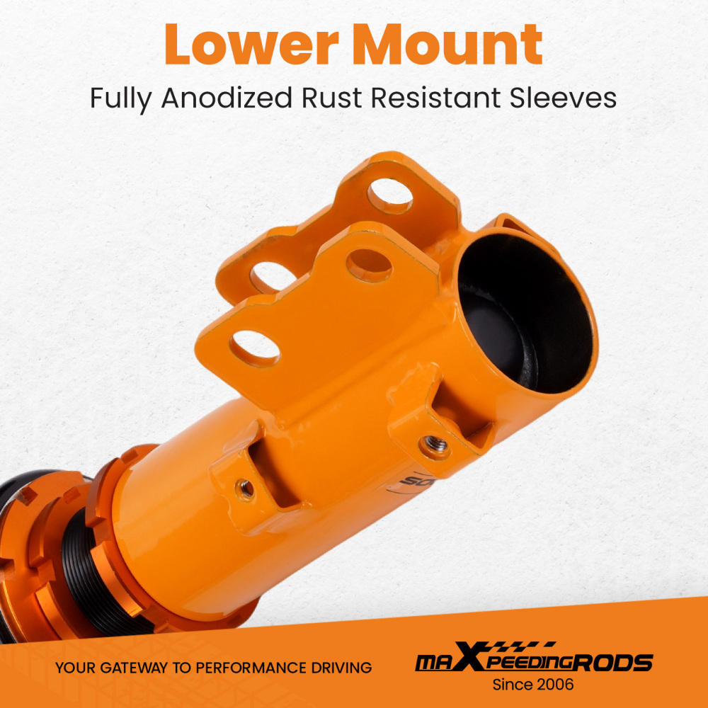 Coilovers Kit compatible for Hyundai Tiburon GS Coupe 2-Door 2005-2008 Adj. Damper Shocks lowering kit