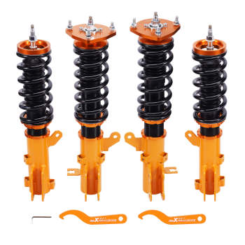 Coilovers Kit compatible for Hyundai Tiburon 2003-2008 24 Ways Adjustable Damper Shocks Lowering Kit