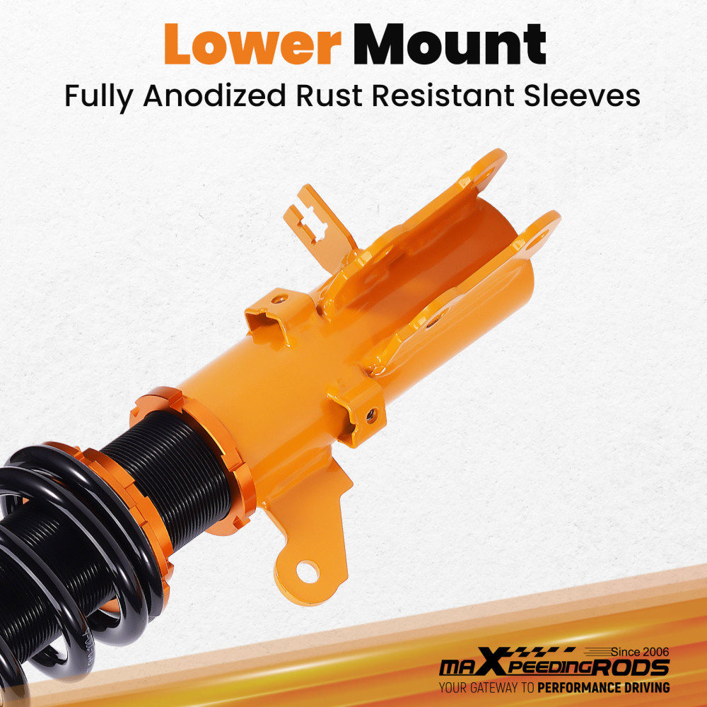 Amortisseur COMBINE FILETE compatible pour Hyundai Tiburon coilover Amortisseur réglablekit d'abaissement