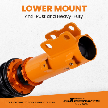 Coilovers Kit compatible for Hyundai Tiburon SE Coupe 2005-2008 Adj. Height Shocks Struts