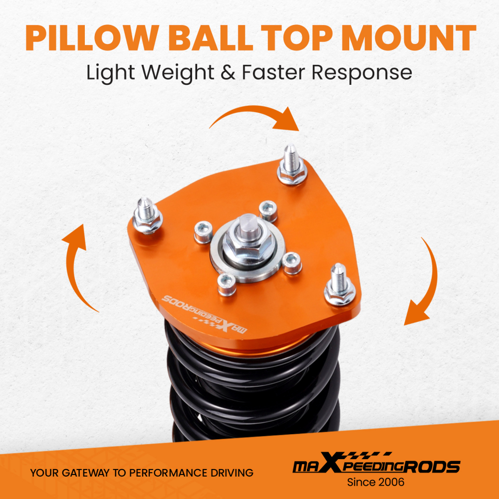 KIT Assetto Regolabile a Ghiera Ammortizzatore compatibile per Hyundai Coupé GK 2002-2009