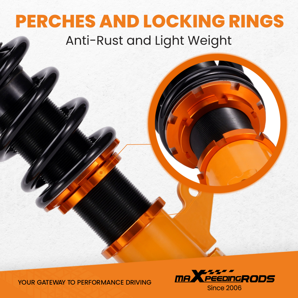 KIT Assetto Regolabile a Ghiera Ammortizzatore compatibile per Hyundai Coupé GK 2002-2009