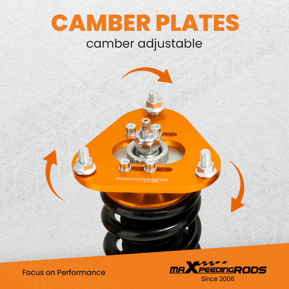 Coilovers Suspension Kits compatible for Toyota Celica 2000-06 Adj Damper w/ Camber Plates Lowering Kit