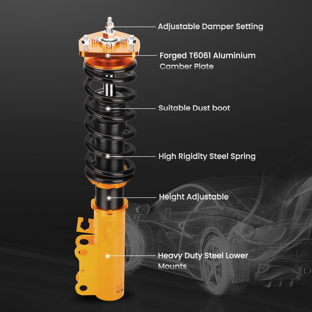 Ammorizzatore Coilovers Shock Kit compatibile per Toyota Celica GT GTS 1990 1991 1992 1993 Lowering Kit