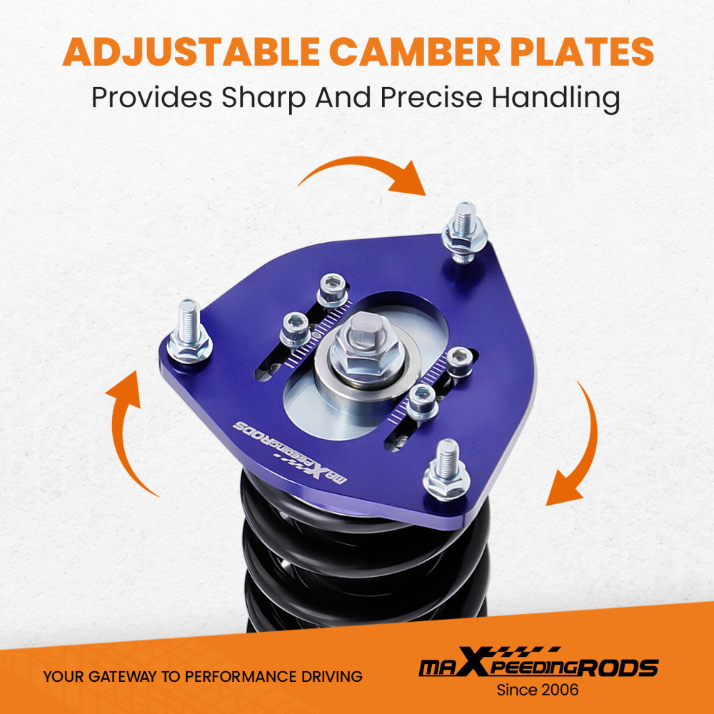 Coilovers Coil Spring Kit compatible for Toyota Corolla 88-99 E90 E100 Adj Height Shocks lowering kit