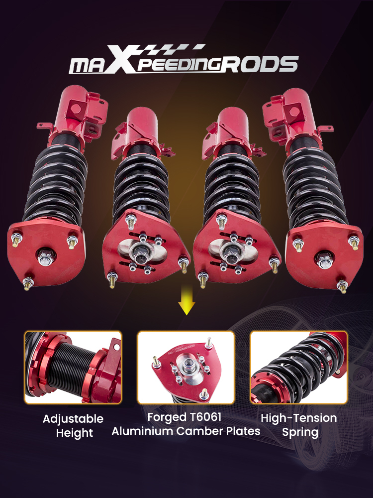 Coilovers CoilsSpring Kit compatible for Toyota Corolla 88-99 E90 E100 Adjustable Height