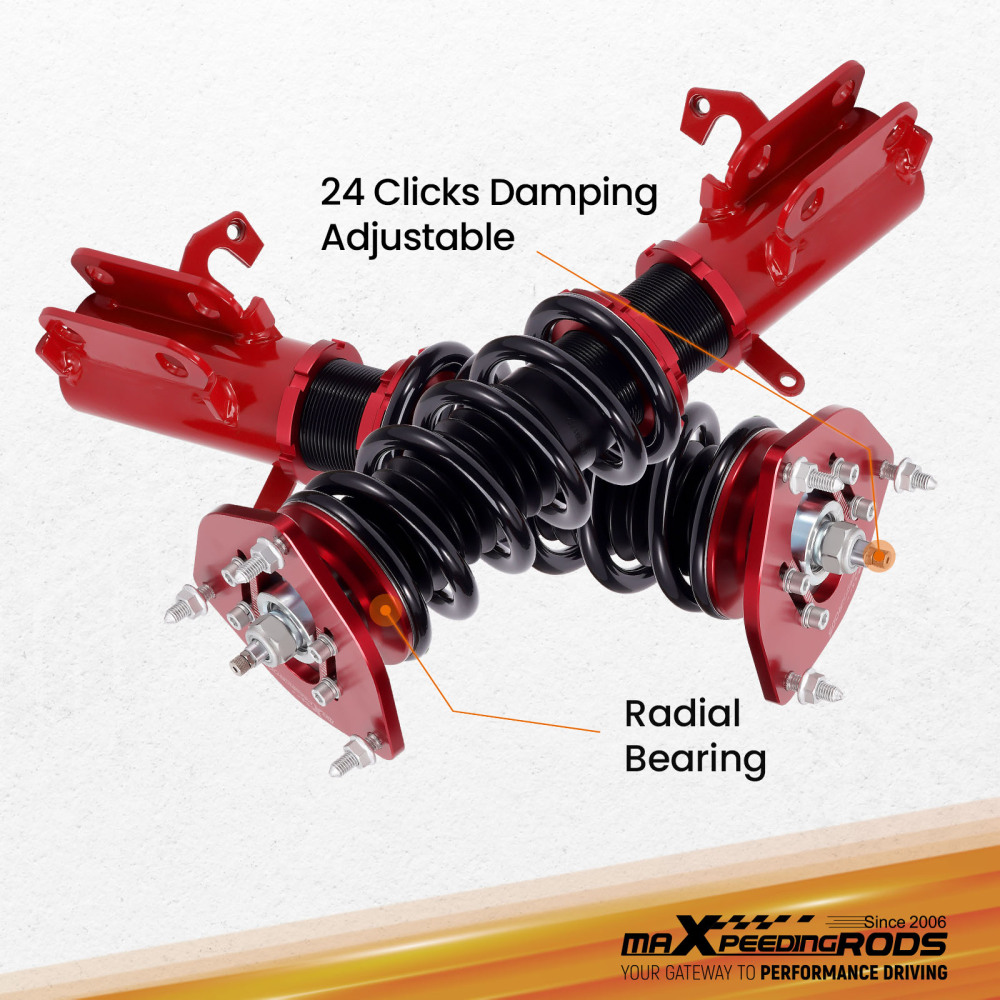 Compatible for Toyota Corolla 88-99 E90 E100 E110 AE92-AE111 Adjustable Damper Coilovers Lowering Kit