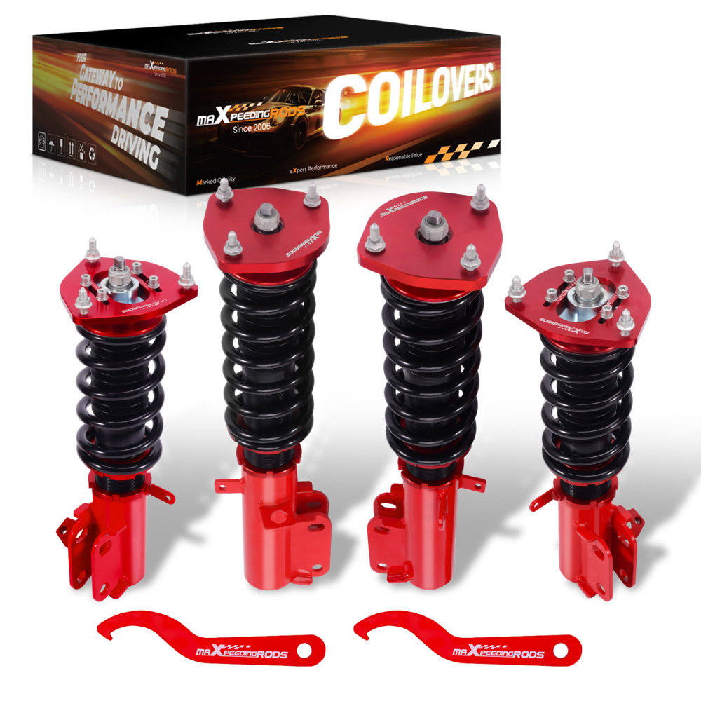 4x Sospensione Kit Ammortizzatori Coilover compatibile per Toyota Corolla E90 E10 E11 87-00 Lowering Kit