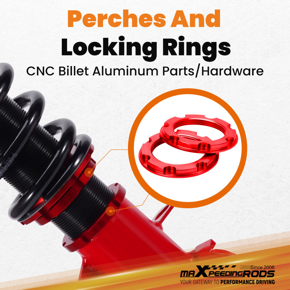 4x Sospensione Kit Ammortizzatori Coilover compatibile per Toyota Corolla E90 E10 E11 87-00 Lowering Kit