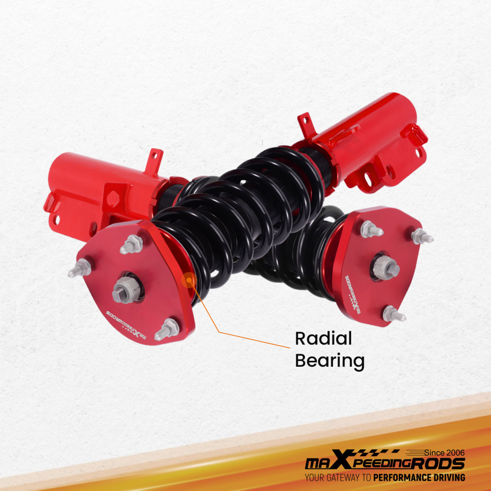 4x Sospensione Kit Ammortizzatori Coilover compatibile per Toyota Corolla E90 E10 E11 87-00 Lowering Kit