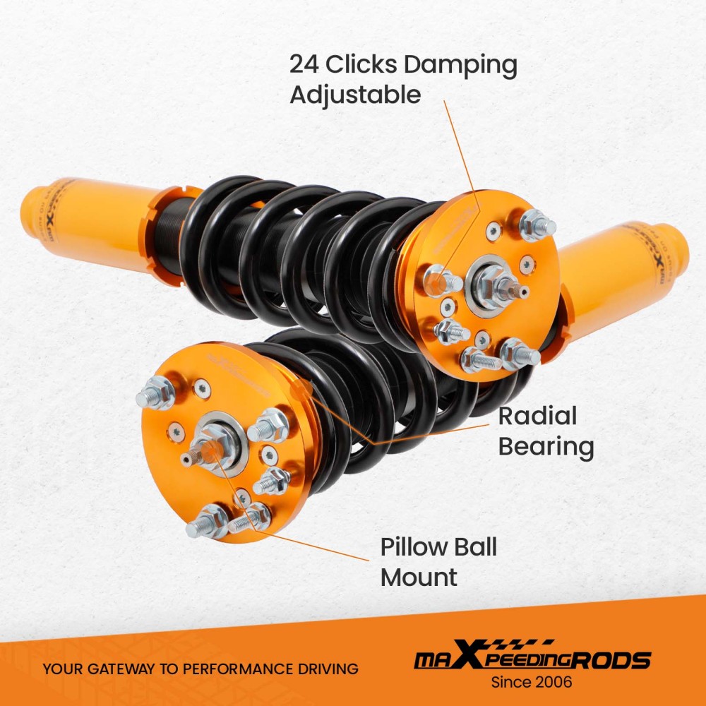 MaXpeedingrods Adj. Damper Coilovers Suspension compatible for Acura TSX 2.4L 3.0L 2004-08