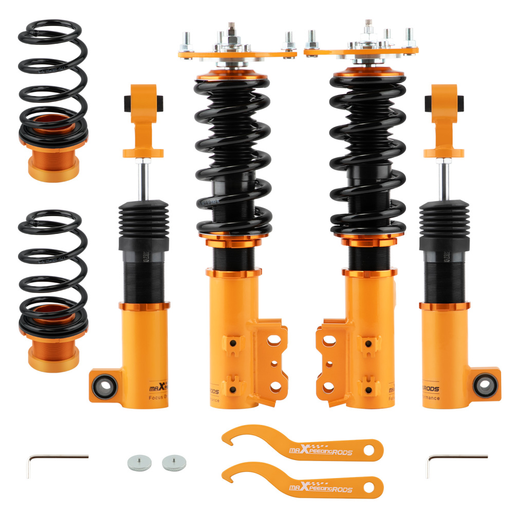 MaXpeedingrods Adj. Damper Adjustable Coilovers Kit compatible for Hyundai Veloster 12-18 lowering kit