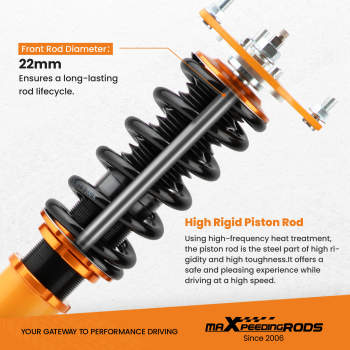 MaXpeedingrods 24 Way Damper Coilovers Struts Kit compatible for Hyundai Veloster 2012-2017
