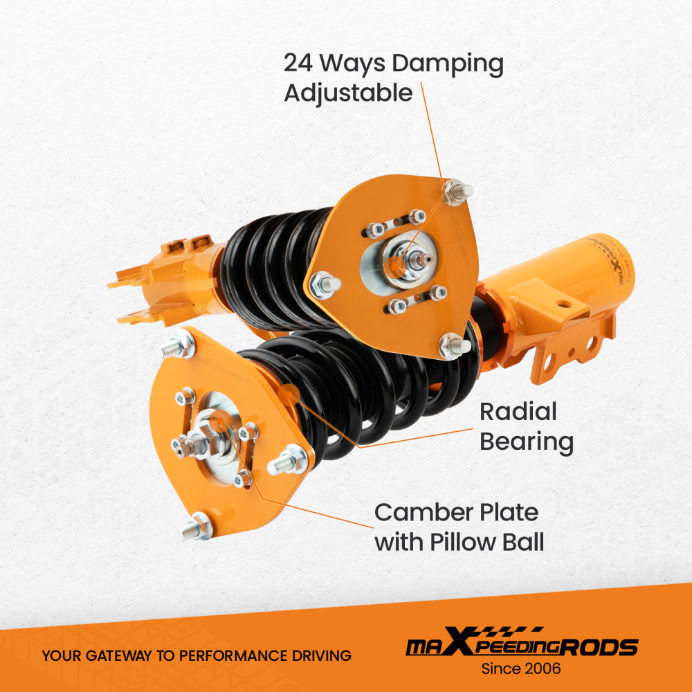 Amortisseurs Combinés Filetés compatible pour Hyundai Veloster FS 2013-2015 1.6 T-GDi