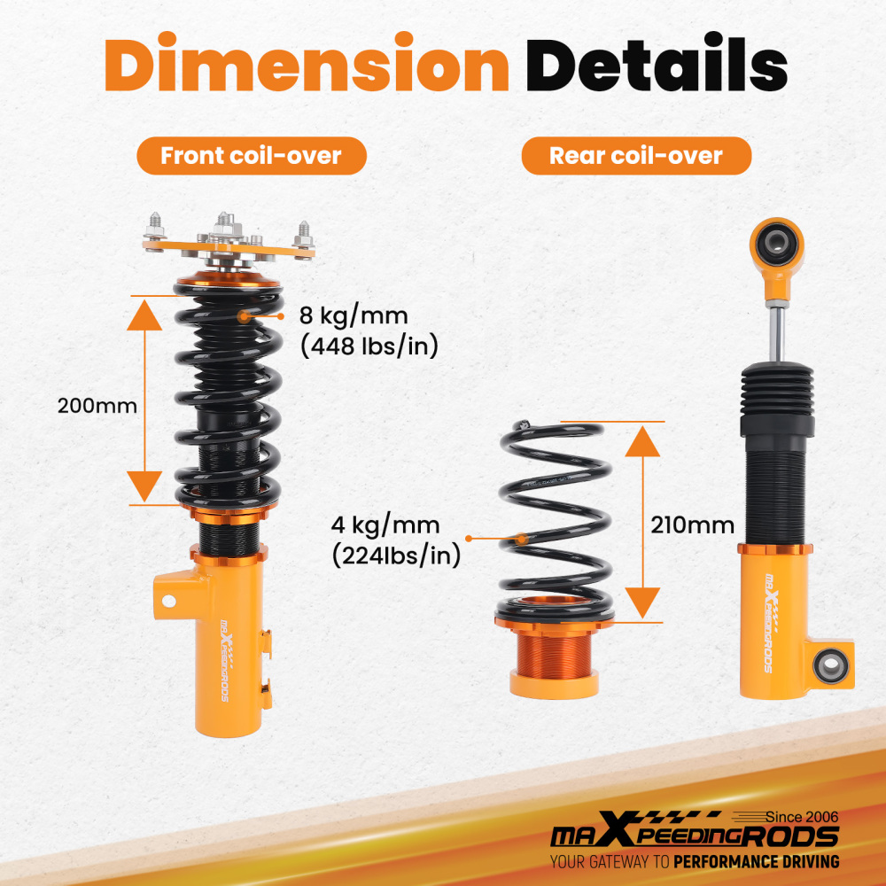 Compatible for Hyundai Veloster 13 14 15 Coilovers Kits Shock Absorbers Lowering Kit
