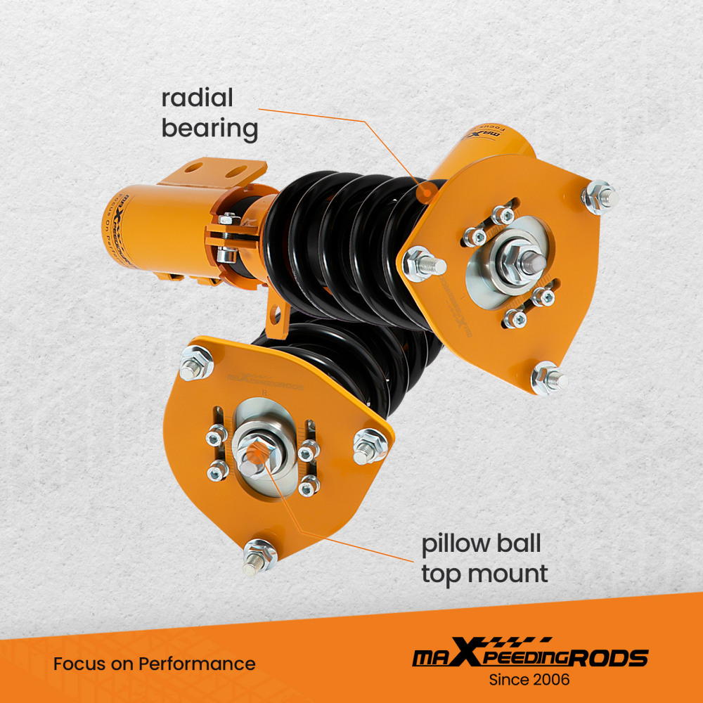 Coilovers Kit compatible for Hyundai Veloster 2012-2018 1.6L Adj. Height Shock Absorbers lowering kit